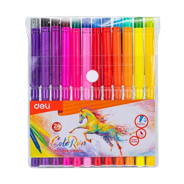24 feutres de coloriage - ColoRun DELI C10023
