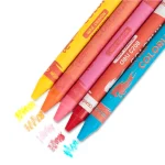 CRAYONS DE CIRE 12 Couleur Vives - Deli REF C20800 – Image 2