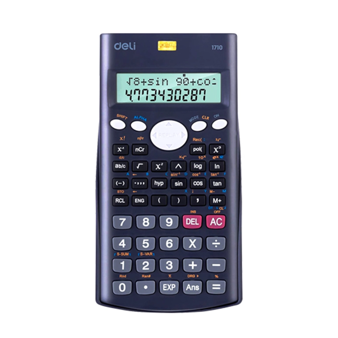 Calculatrice-scientifique-Deli-1710-240-Fonctions-1.webp Calculatrice scientifique Deli 1710 (240 Fonctions) – Image 1