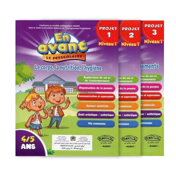 En avant le préscolaire livret d'activités MS 4-5 (projets 1-2-3)