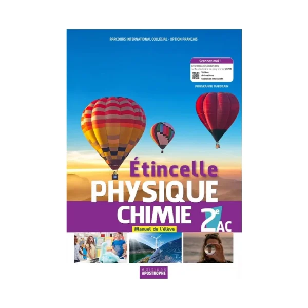 Etincelle physique chimie 2AC manuel