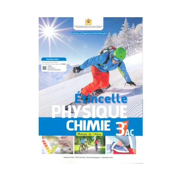 Etincelle physique chimie 3AC manuel