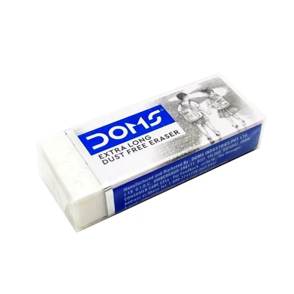 Gomme DOMS extra long Blanche sans poussière