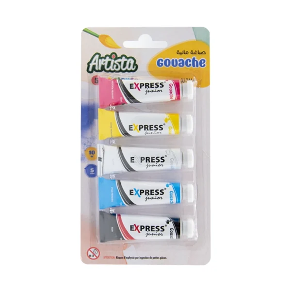 Gouaches 5 couleurs 10ml - EXPRESS