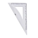 Kit de traçage Deli  - 2 Equerres + Rapporteur + Règle 20 cm – Image 4