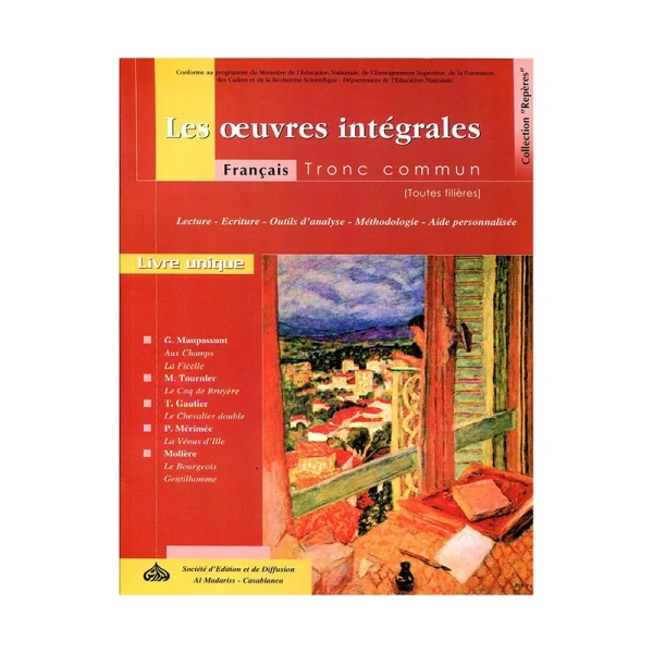 Les oeuvres intégrales TC Français Tronc Commun - Collection Repères