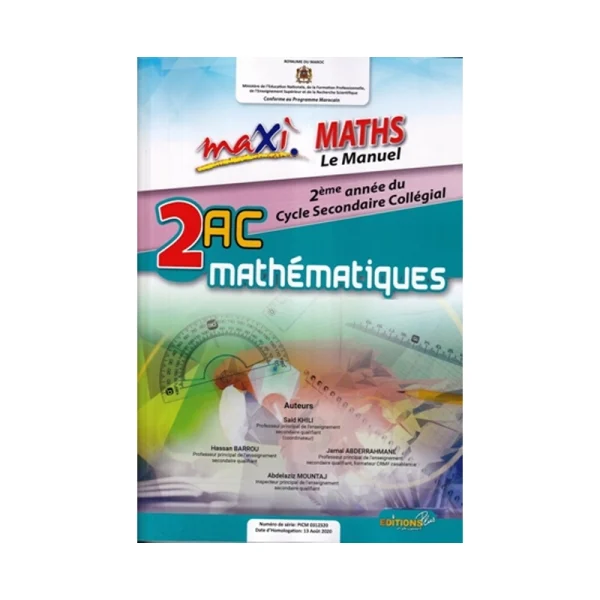 Maxi maths manuel 2AC