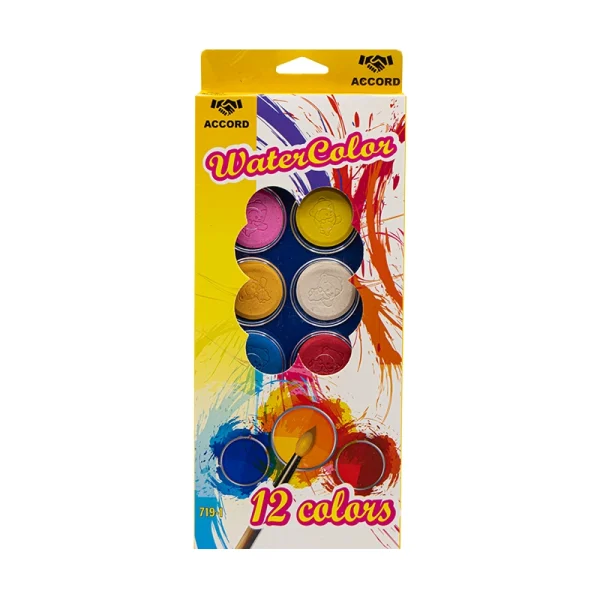 Peinture Aquarelle 12 Couleurs Accord