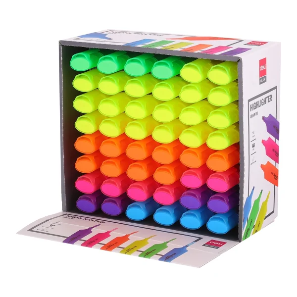 Surligneur fluorescent 6 couleurs Deli U84900