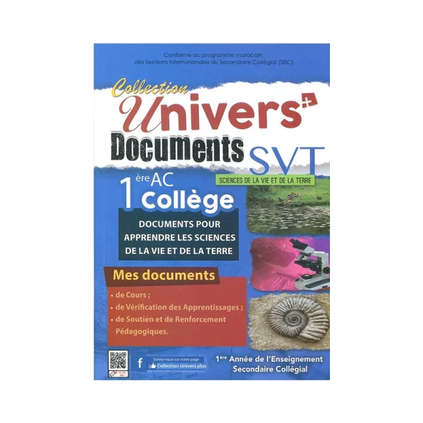 Univers Plus SVT 1AC Document - 1re et 2e Semestre